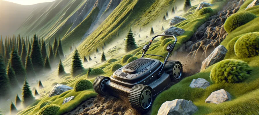 Maehroboter im Hang betreiben: Tipps fuer Steigungen und unebenes Gelaende