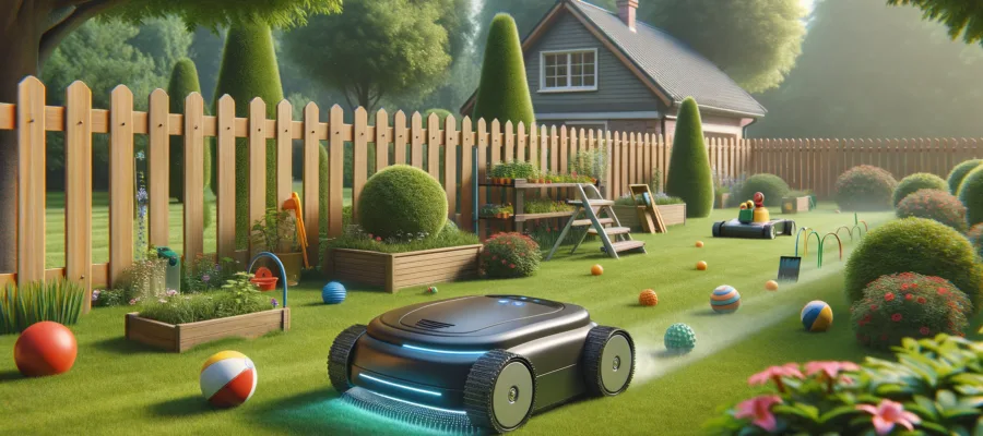 Hindernisse richtig einbinden: Maehroboter und Gartenzaeune sicher verbinden